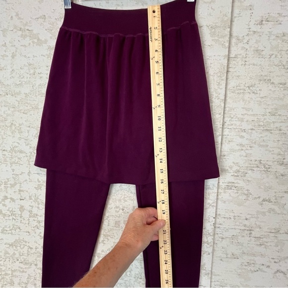 Angelina Skirt Legging Combo Merlot Maroon Color Size Large - Picture 9 of 15